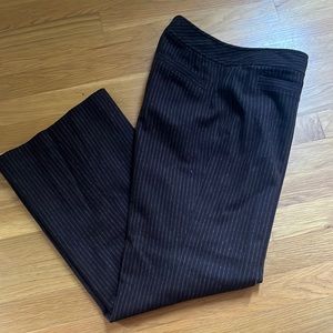 Banana Republic brown striped wool blend Harrison pants